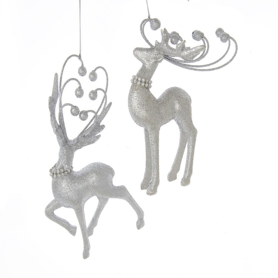 Silver Deer Ornaments