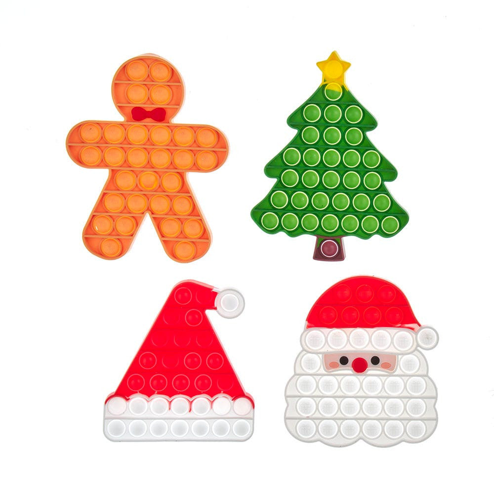 Christmas Pop-It Fidget Activity, 16-Piece PDQ