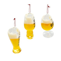 Glass Beer Glass With Sayings Ornaments