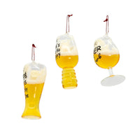 Glass Beer Glass With Sayings Ornaments