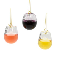 Glass Stemless Glass With Sayings Ornaments