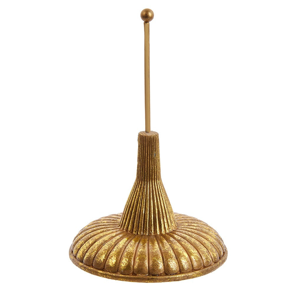 7" Gold Finial Holder