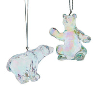 Opalescent Bear Ornaments