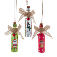 Glass Wine Bottle Ornaments