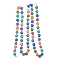 6' Colorful Frosted Iridescent Candy Garland