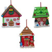 Light-Up Gingerbread House Ornaments