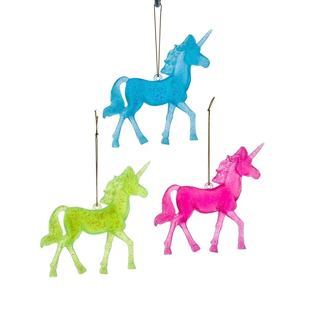 Glow-In-The-Dark Unicorn Ornaments
