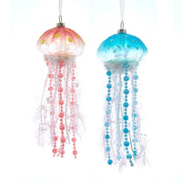 Glow-In-The-Dark Glass Jellyfish Ornaments