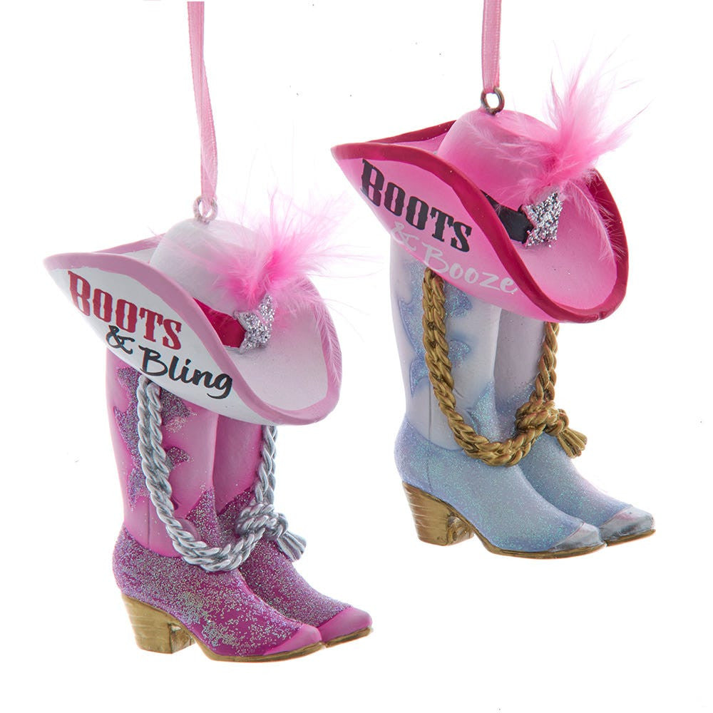 Boots With Hat Ornaments