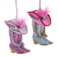 Boots With Hat Ornaments