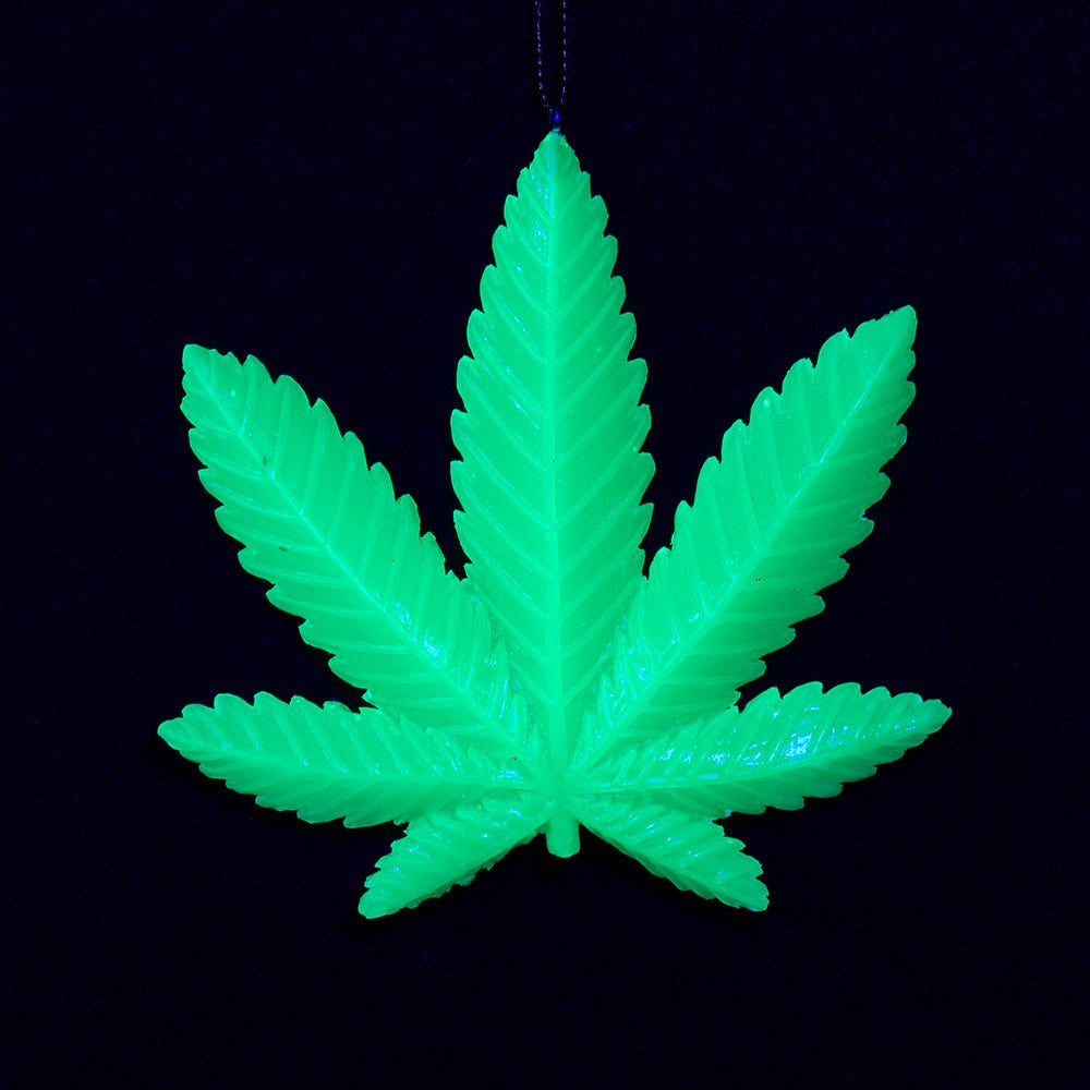 Glow-In-The-Dark Cannabis Ornament