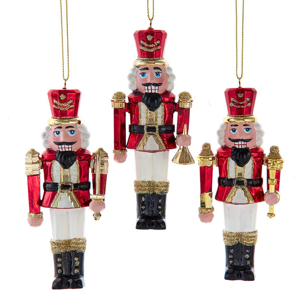 Red & Gold Nutcracker Ornaments