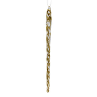 Glass Gold Twist Icicles