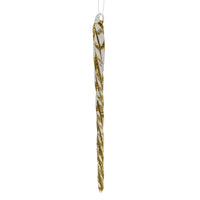 Glass Gold Twist Icicles