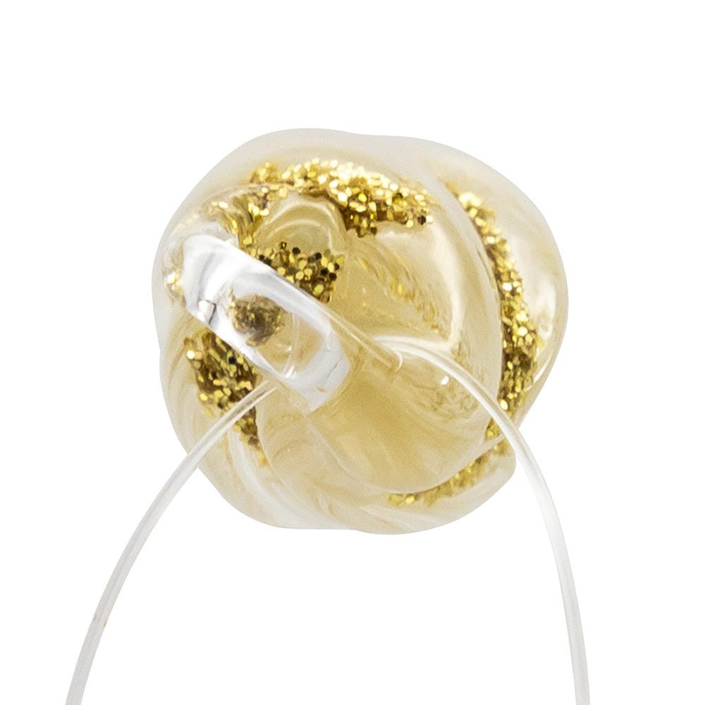 Glass Gold Twist Icicles