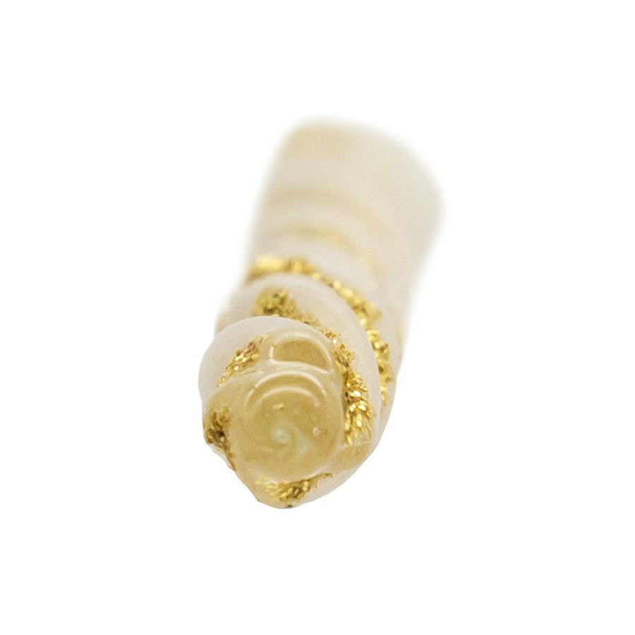 Glass Gold Twist Icicles