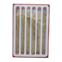 Glass Gold Twist Icicles