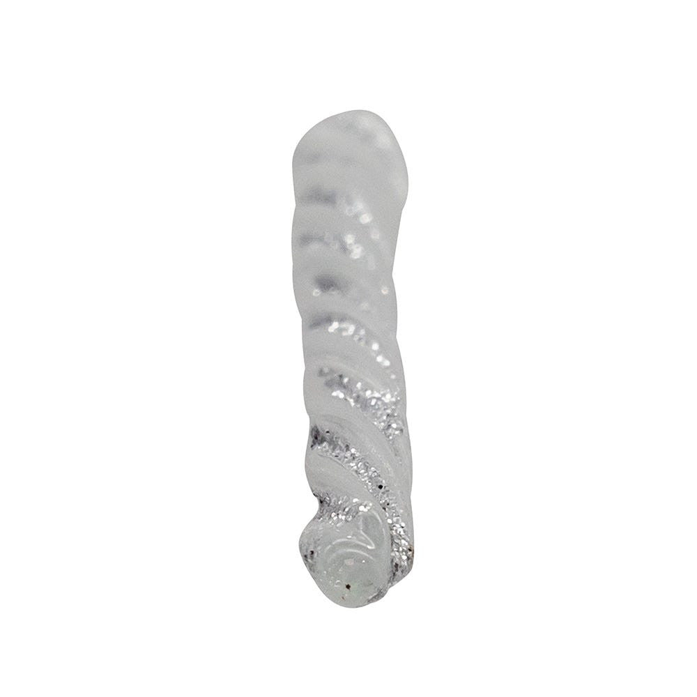 Glass Silver Twist Icicles
