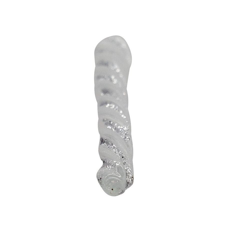 Glass Silver Twist Icicles