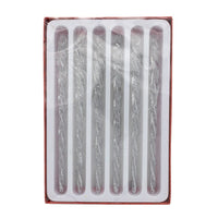 Glass Silver Twist Icicles