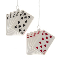 Glass Playing Cards Ornaments