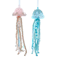 Glass Jellyfish Ornaments