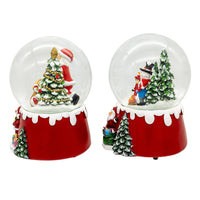 100MM Musical Snowman & Santa Water Globes