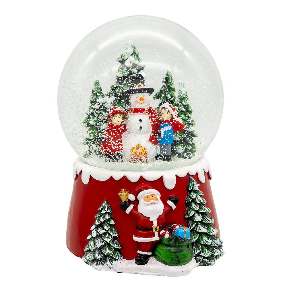 100MM Musical Snowman & Santa Water Globes