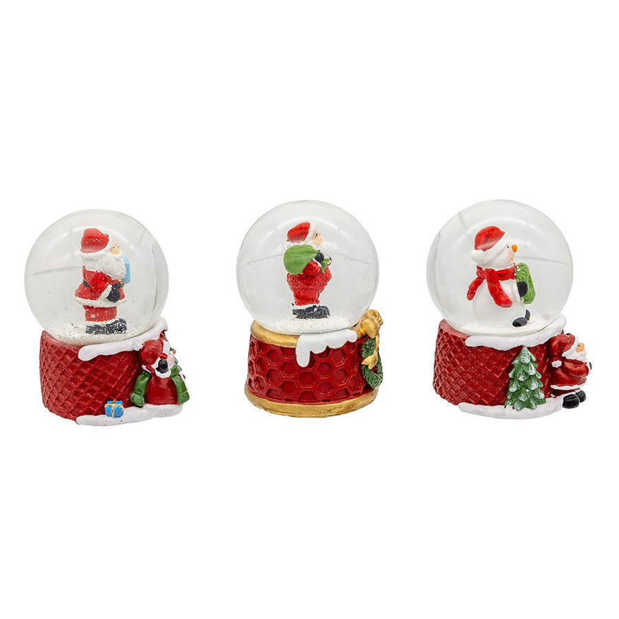 45MM Santa & Snowman Water Globes