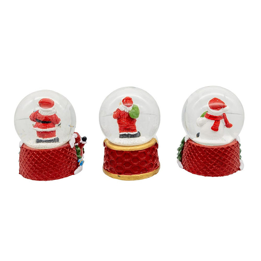 45MM Santa & Snowman Water Globes
