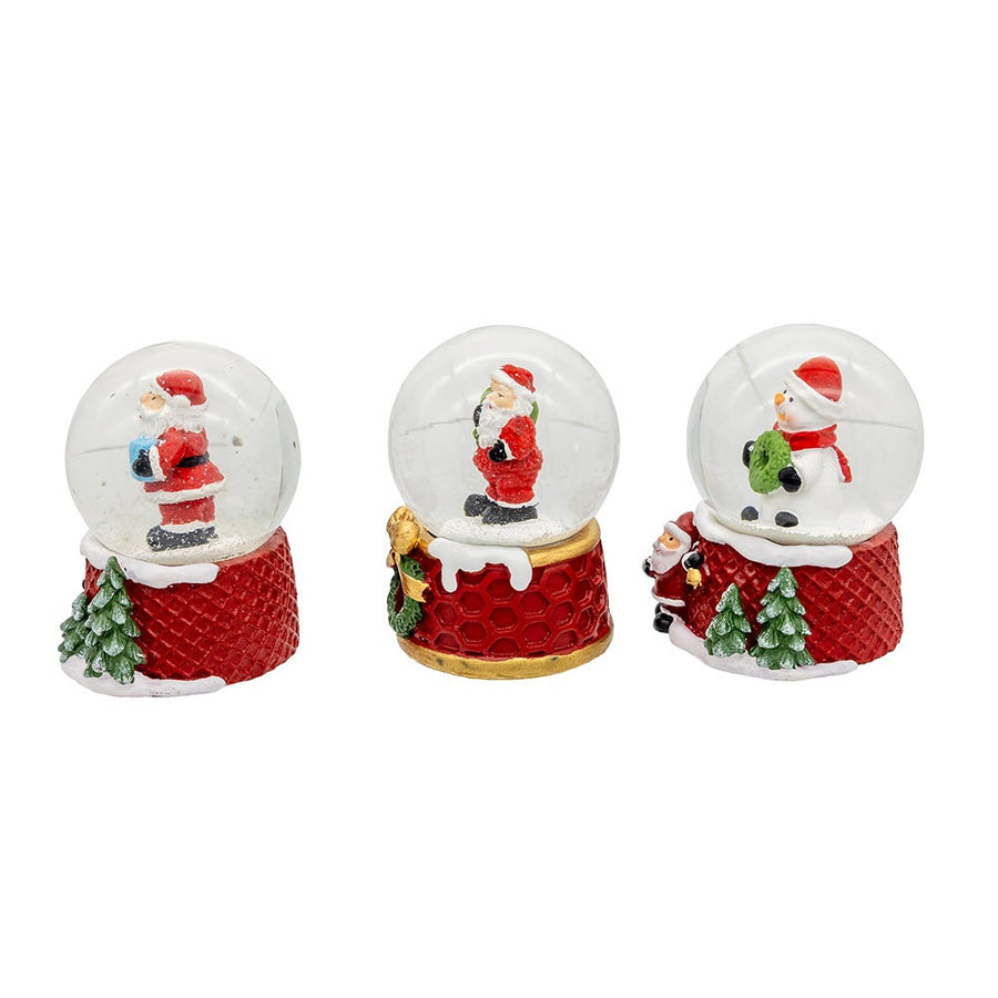 45MM Santa & Snowman Water Globes