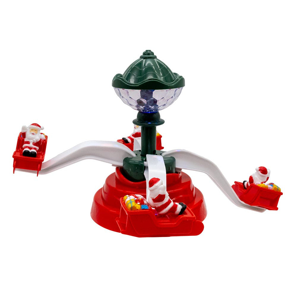 Battery Operated Musical Christmas Deco With Santa Table Piece