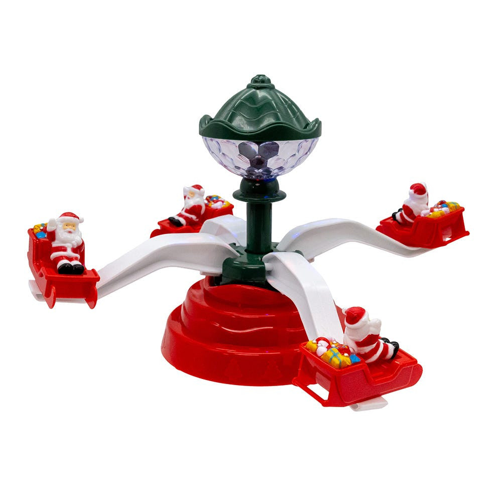 Battery Operated Musical Christmas Deco With Santa Table Piece