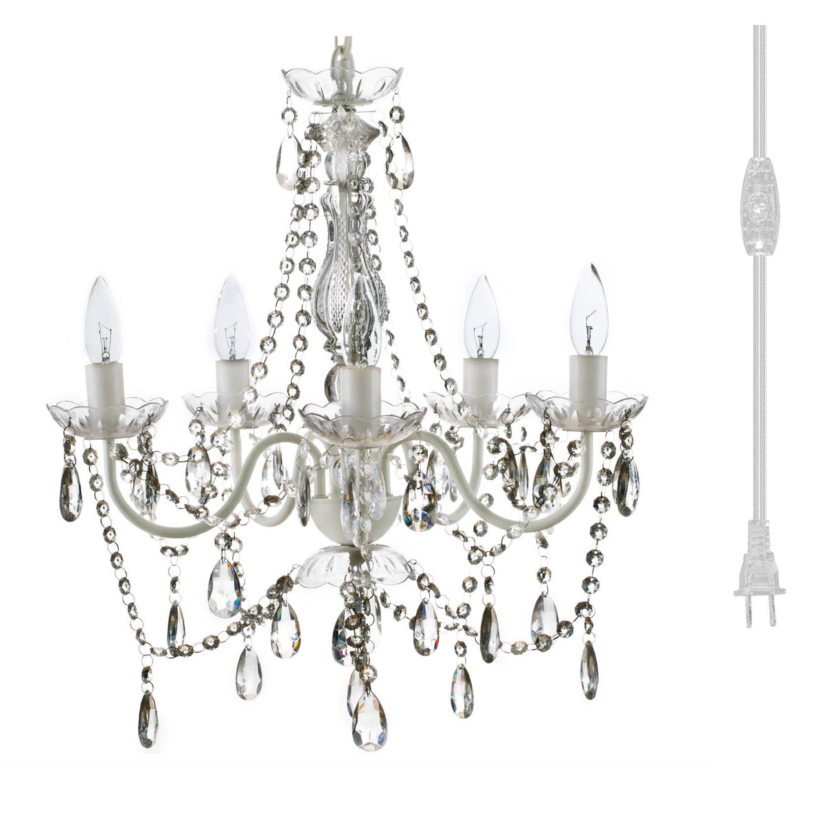 Esme 5 Light Crystal Chandelier