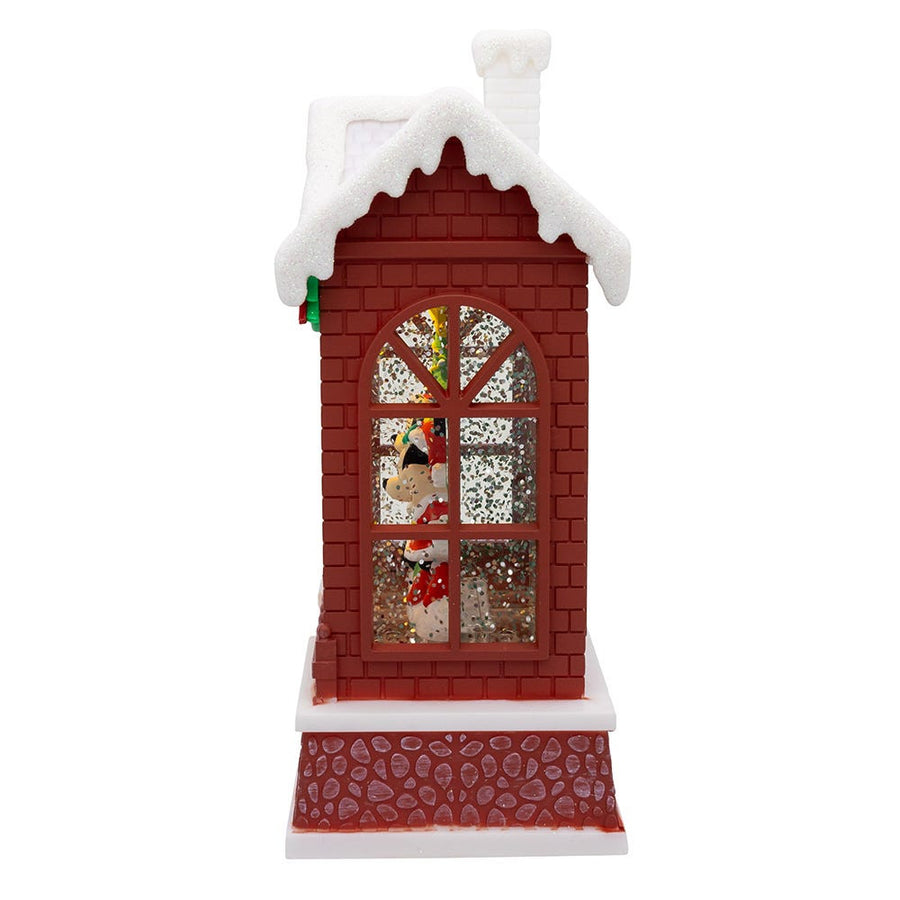 7.5" Disney© Battery Operated Light-Up Mickey Santa Lantern