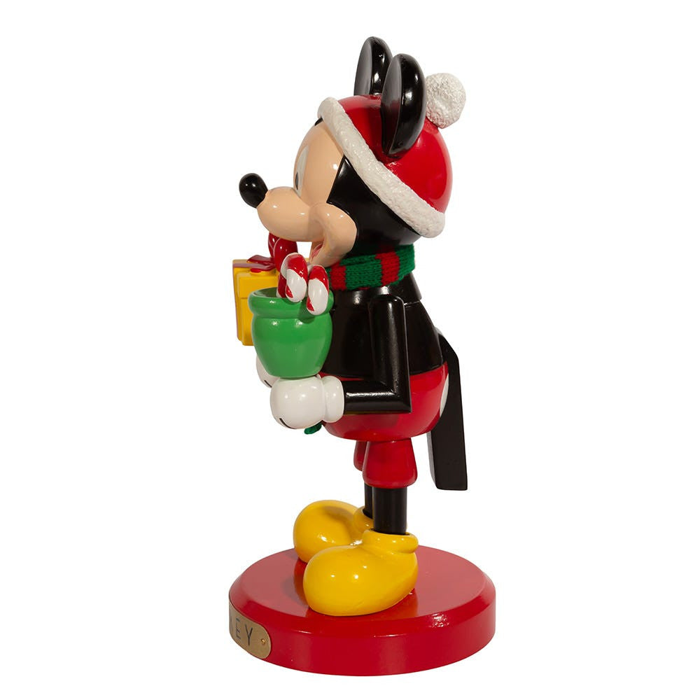 10" Disney© Mickey Mouse With Present Nutcracker