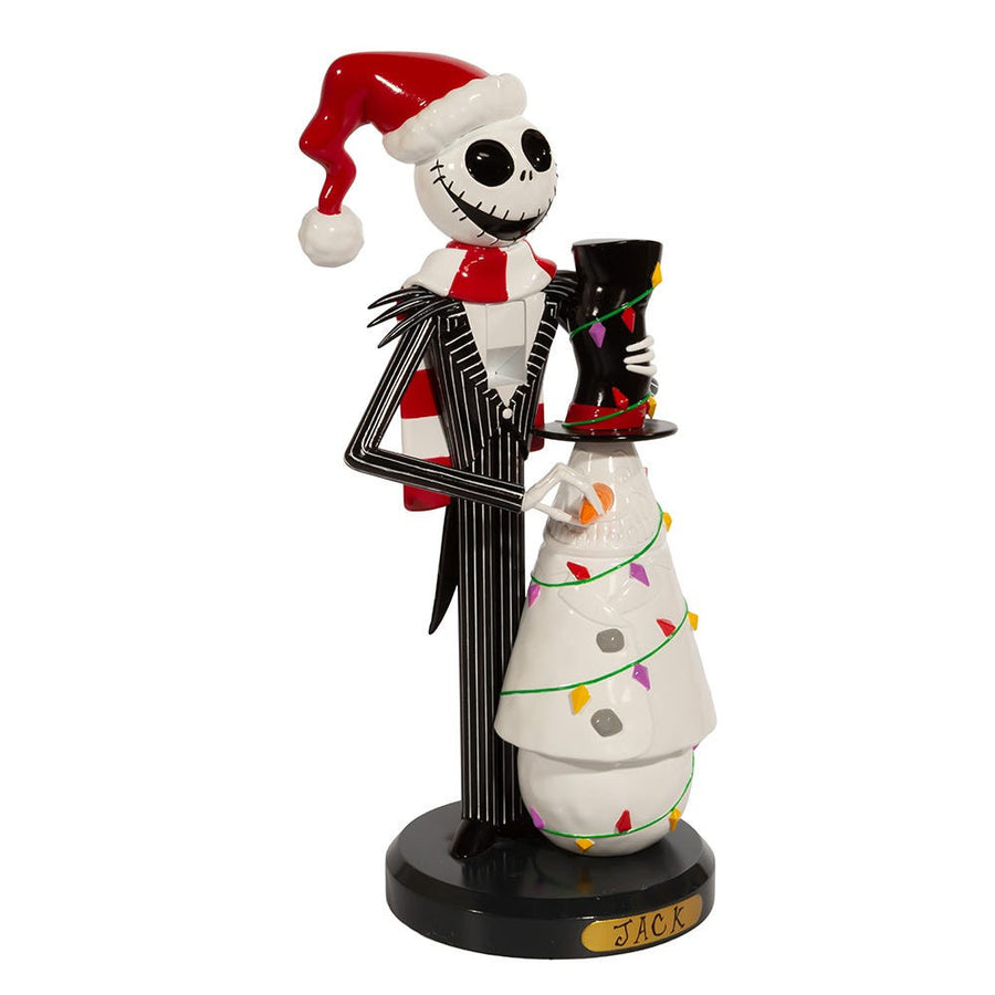 11" Disney© Nightmare Before Christmas Jack Skellington with Snowman Nutcracker