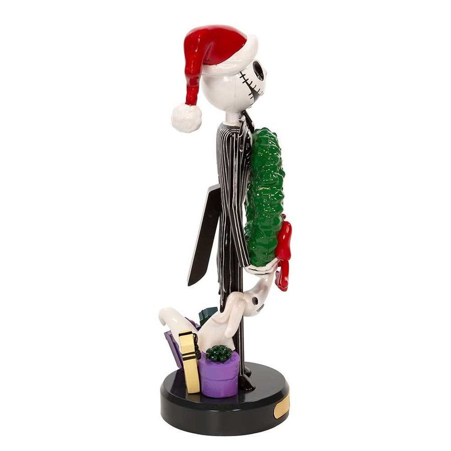 10" Disney© Nightmare Before Christmas Jack Skellington With Wreath Nutcracker