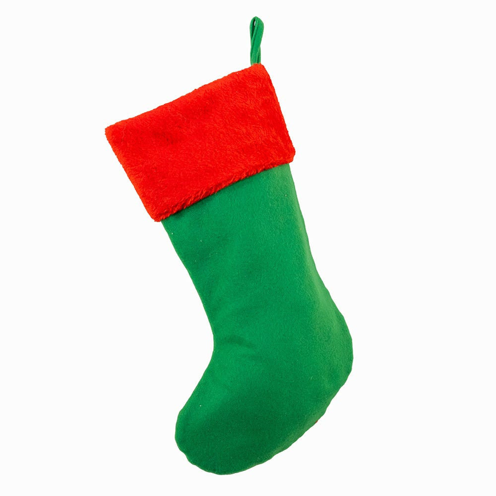 Disney© Green & Red Mickey and Minnie Stocking