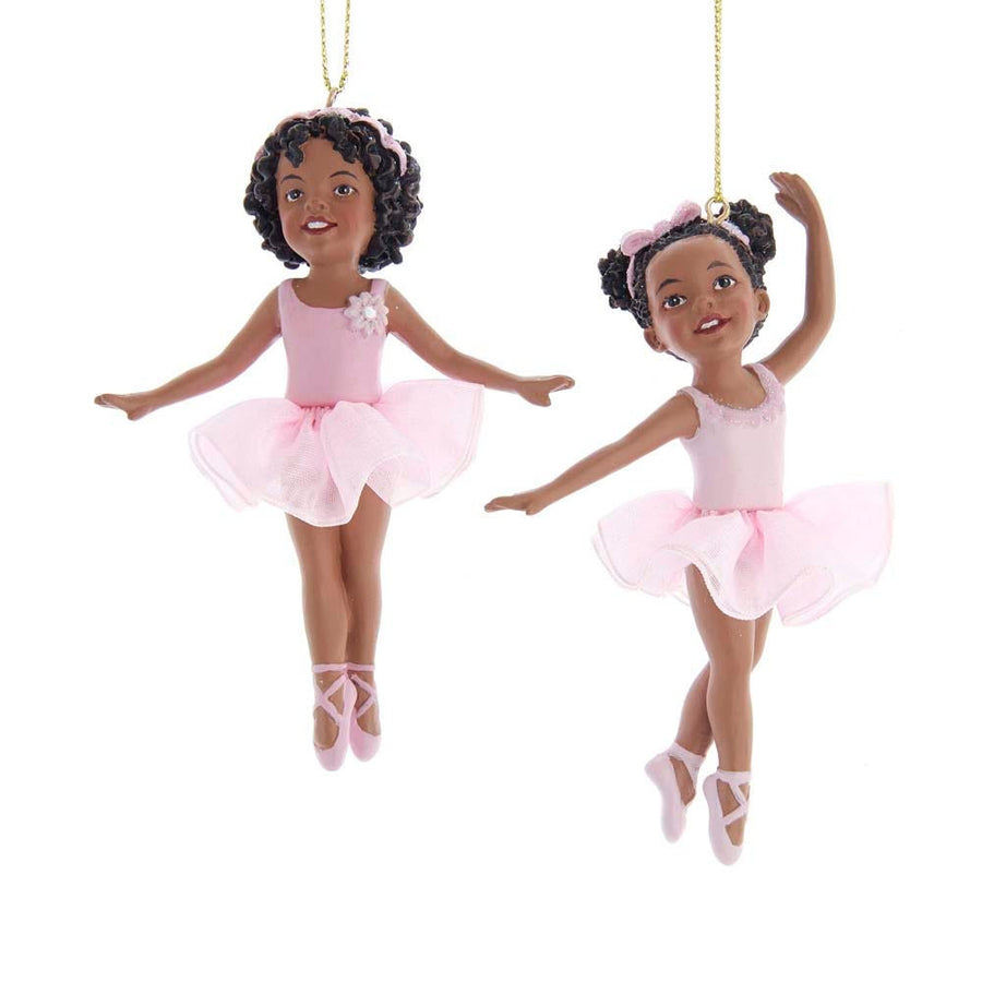 African Ballerina Girl Ornaments