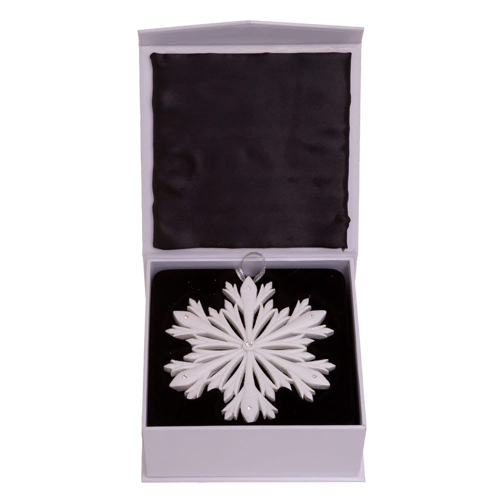 Elegant Snowflake Ornament with Swarovski® Elements