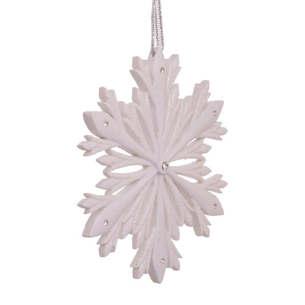 Elegant Snowflake Ornament with Swarovski® Elements