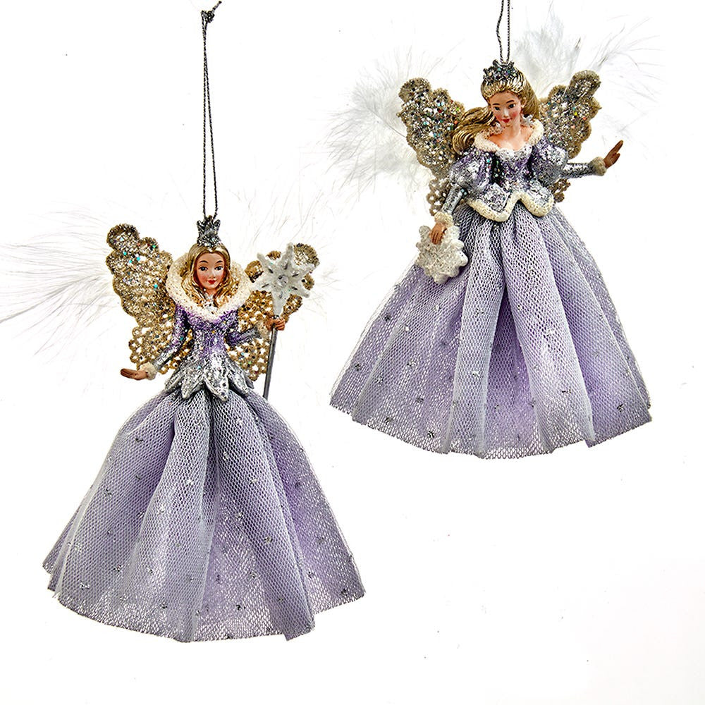 Blue, Silver and Lavender Snow Queen Ornaments