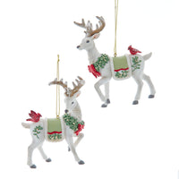 Mistletoe Standing Reindeer Ornaments