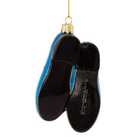 Elvis Presley® Blue Suede Shoes Glass Ornament