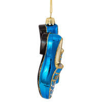 Elvis Presley® Blue Suede Shoes Glass Ornament