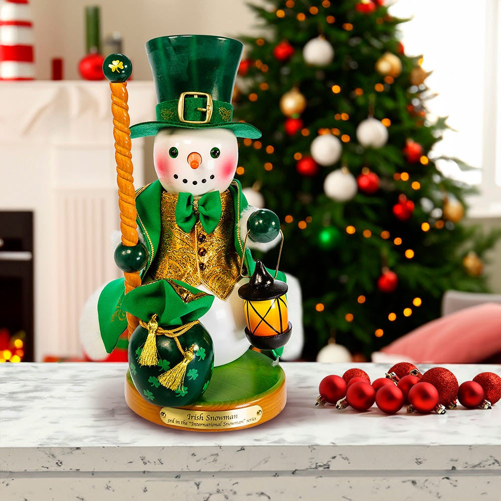 12.5" Steinbach Irish Snowman Nutcracker