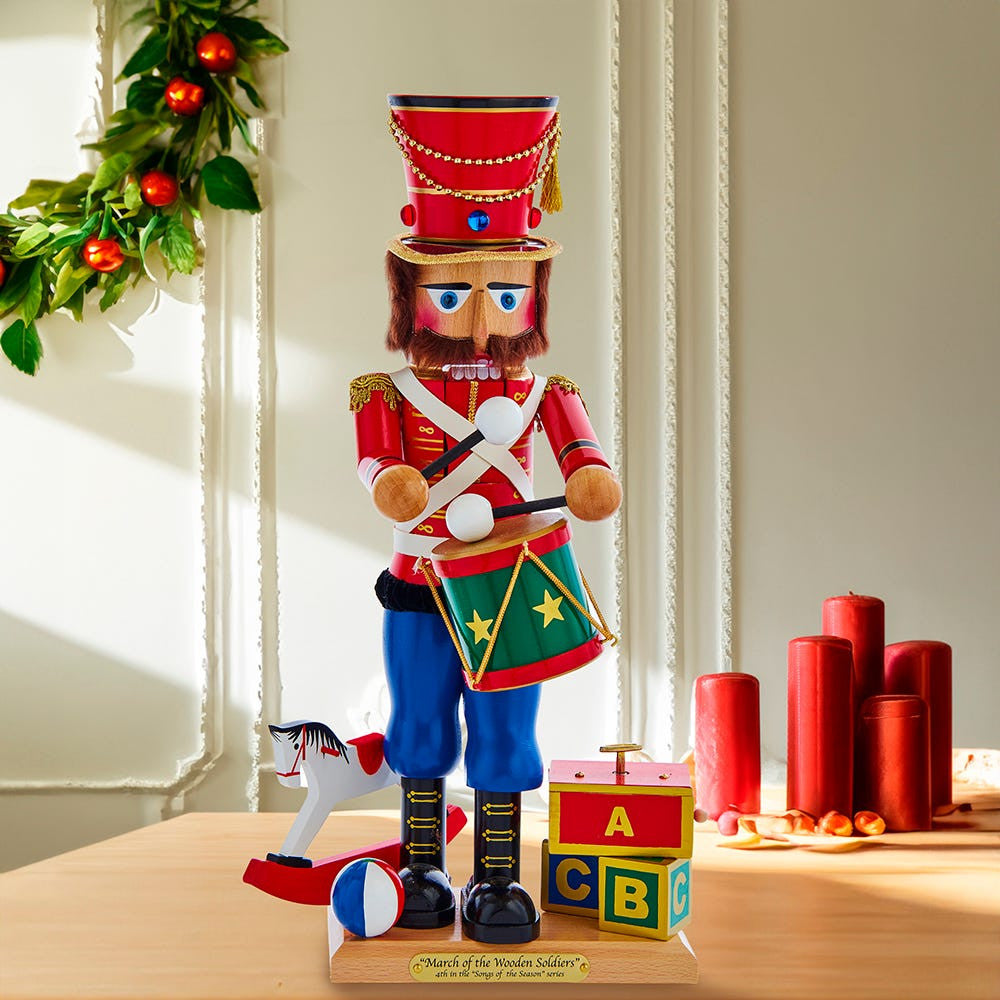18" Steinbach March Of The Wooden Soldier Musical Nutcracker