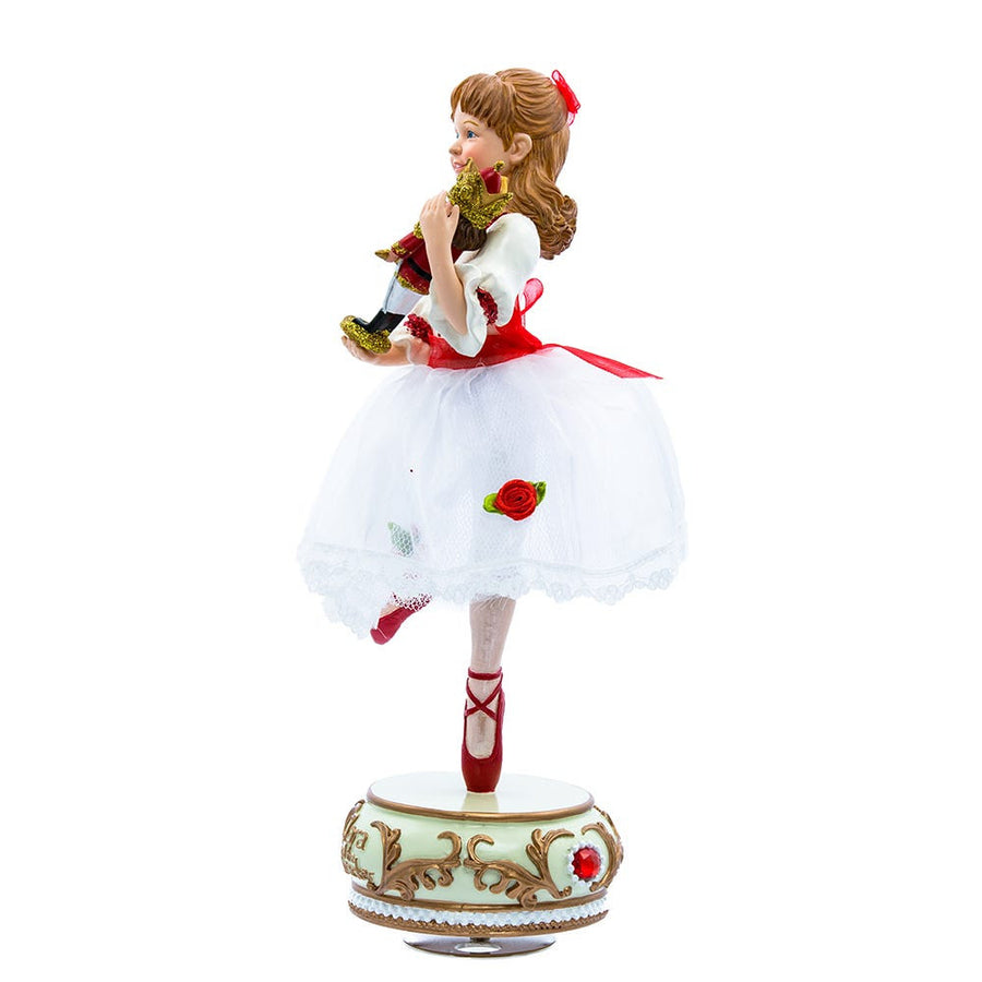 11.5" Musical Clara With Nutcracker Table Piece