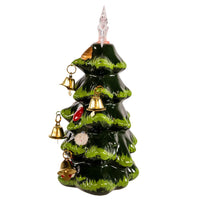 Battery Operated Small Porcelain Light-Up Christmas Tree
